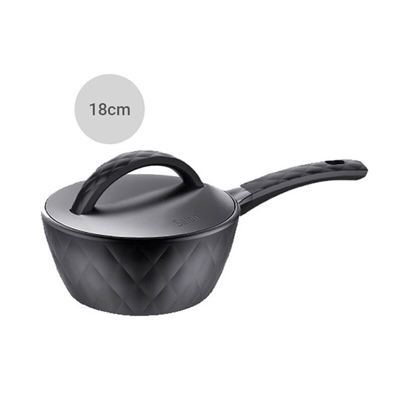 Nồi Locknlock Salon 1 Tay Cầm 18Cm (Có Thể Sử Dụng Bếp Từ) - Màu Đen, , large image number null